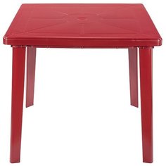 СТОЛ ПЛАСТ. КВАДРАТ. 80*80*71 СМ (ВИШНЕВЫЙ) "СТАНДАРТ ПЛАСТИК"