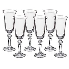 Набор бокалов для шампанского из 6 шт laura / falco 150 мл Crystalite (669-110)