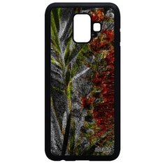 Чехол на смартфон Samsung Galaxy A6 2018, "Экзотик" Рисунок Цветок Utaupia