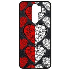 Чехол на смартфон Xiaomi Redmi Note 8 Pro, "Флаг Польши с сердцем" Путешествие Любовь Utaupia