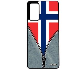 Чехол на смартфон Galaxy S20FE, "Флаг Норвегии на молнии" Путешествие Государственный Utaupia