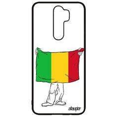 Чехол на смартфон Xiaomi Redmi Note 8 Pro, "Флаг Мали с руками" Страна Путешествие Utaupia