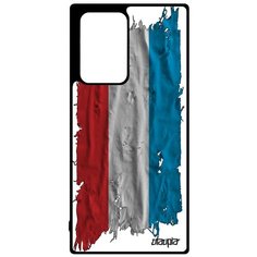 Чехол на смартфон Galaxy Note 20 Ultra, "Флаг Люксембурга на ткани" Государственный Страна Utaupia