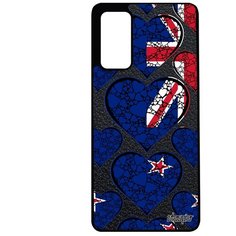 Чехол на смартфон Galaxy S20FE, "Флаг Новой Зеландии с сердцем" Патриот Туризм Utaupia