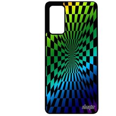 Чехол на смартфон Samsung Galaxy S20FE, "Иллюзия шахмат" Картинки Квадраты Utaupia