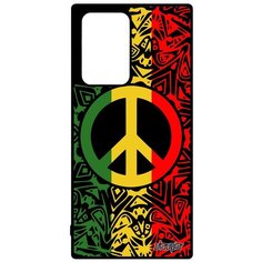 Чехол на смартфон Samsung Galaxy Note 20 Ultra, "Peace and Love" Стрит-арт Мандала Utaupia