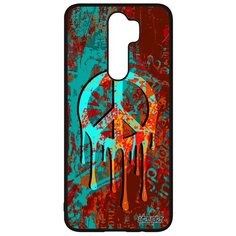 Чехол на смартфон Redmi Note 8 Pro, "Peace and Love" Стрит-арт Пацифизм Utaupia