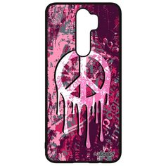 Чехол на смартфон Xiaomi Redmi Note 8 Pro, "Peace and Love" Пацифизм Мир и Любовь Utaupia