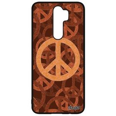 Чехол на смартфон Xiaomi Redmi Note 8 Pro, "Peace and Love" Мандала Стрит-арт Utaupia