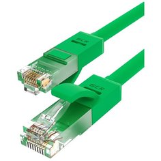 Патч-корд GCR RJ45 - RJ45 (GCR-LSZH6), 1 шт., зеленый, 25 м