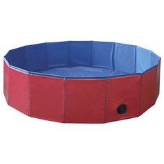 Бассейн для собак COOLING-POOL 160х30см пластик красный/голубой Nobby