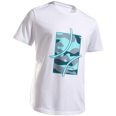 Футболка для тенниса детская TTS 100 ARTENGO Х Декатлон 8-9 лет (131-140 см) Белоснежный Decathlon