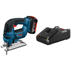 Аккумуляторный лобзик Bosch GST 18 V-LI B, 1x4 Ач+GAL 18V-40, картон | 0615990M43