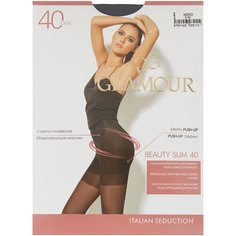 Колготки Glamour Beauty Slim, 40 den, размер 3-M, nero (черный)