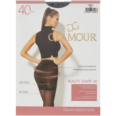 Колготки Glamour Beauty Shape, 40 den, размер 2-S(1/2-S), nero (черный)
