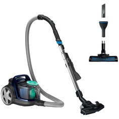 Пылесос Philips FC9573 PowerPro Active, серый/зеленый
