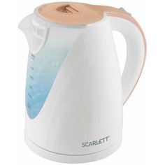 Чайник Scarlett SC-EK18P43, белый/бежевый