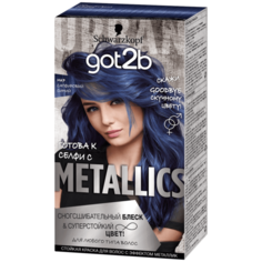 Schwarzkopf got2b Metallics Тонирующая краска для волос, M67 сапфировый синий