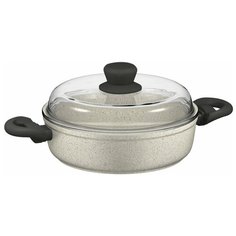 Сотейник Nadoba Marmia 728315, 28 см, с крышкой, серый