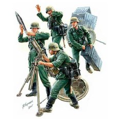 Сборная модель ZVEZDA Немецкий 120-мм миномёт с расчетом и зарядным ящиком (3583) 1:35 Звезда