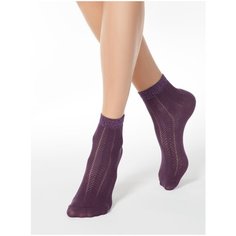 Носки Conte Elegant Ajour 15С-82СП 076, размер 25, Баклажан