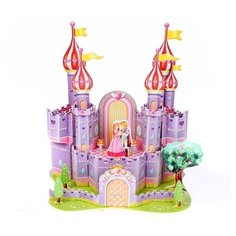 3D-пазл Zilipoo 3D Фиолетовый замок (689-H), 34 дет.