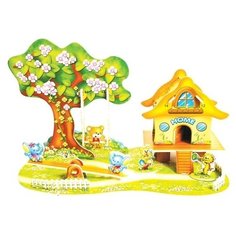 3D-пазл Zilipoo 3D Мультяшный рай (689-O), 29 дет.