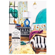Альбом для маркеров Малевичъ Sketch pad 21 х 14.8 см (A5), 75 г/м², 40 л.