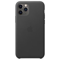 Чехол-накладка Apple кожаный для iPhone 11 Pro черный