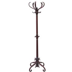 Напольная вешалка Мебелик В-2Н махагон