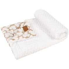 Плед Amarobaby Растем вместе 85х95 см коричневый/мышонок