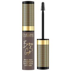 Eveline Cosmetics Тушь для бровей Brow & Go! с микрофиброй 04, ash brown