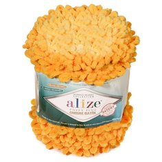 Пряжа Alize Puffy Fine Ombre Batik, 500 г, 73 м, 7278 желтый
