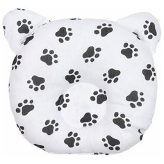 Подушка анатомическая Amarobaby First Pillow (Лапки черные)