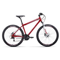 Велосипед FORWARD SPORTING 27,5 3.0 disc (27,5" 21 ск. рост 17") 2020-2021, темно-красный/серый, RBKW1MN7Q017