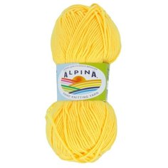 Пряжа Alpina "TOMMY" 100% микнес №006 желтый - 10 мотков по 50 г