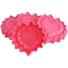 93-SI-S-13 Набор "Валентинки" Silicone 12х12,5х3 4 пр Regent Inox