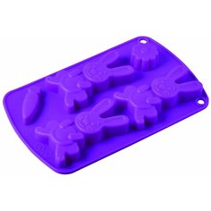 93-SI-FO-67 Ф-ма д/выпечки "Зайчики" Silicone 21х13х2 см Regent Inox