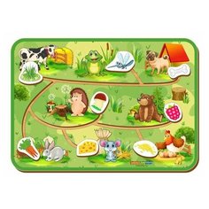 Лабиринт логический WoodLand Toys пара "Чем питаются животные?"