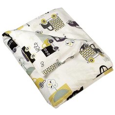 Amarobaby пододеяльник Город (бязь) 147х112 см город/белый