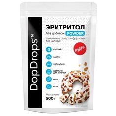 Натуральный сахарозаменитель DopDrops Эритритол (Эритрит) POWDER, пудра, 70% от сладости сахара, 500 г