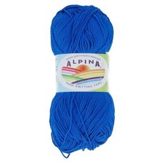 Пряжа Alpina "SATI" 100% мерсеризованный хлопок №133 василек - 10 мотков по 50 г