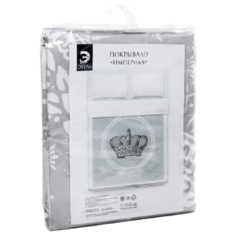 Покрывало Этель Imperial 200 х 215 см, белый/серый