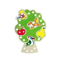 Развивающая игрушка Alatoys "Шнуровка Дерево" (ШД01)