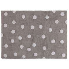 Ковер Lorena Canals Polka Dots, размер: 1.6х1.2 м, серый/белый