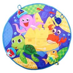 Развивающий коврик Крошка Я "Подводная сказка", 4 игрушки, диаметр 80 см (2707330)
