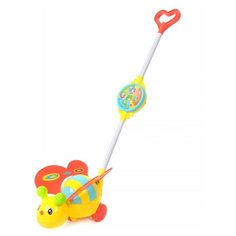 Каталка на палочке "Пчелка" Рыжий кот