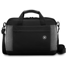 Портфель для ноутбука 16 WENGER 601057, черный/серый, полиэстер, 43 x 9 x 31 см, 9 л