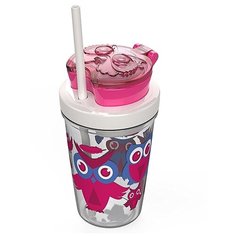 Стакан детский для воды с трубочкой Contigo Snack Tumbler (0,35 литра), розовый