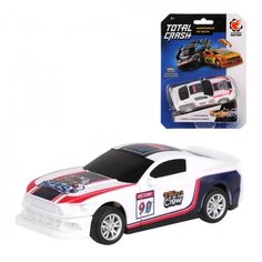 Машина TotalCrash, инерц.мех-зм, при столкновении разлетается на части, бел. Пламенный мотор